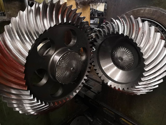 DP1.8 Gleason Spiral Konik Dişliler Dişli Kutusu için Helisel Konik Dişli