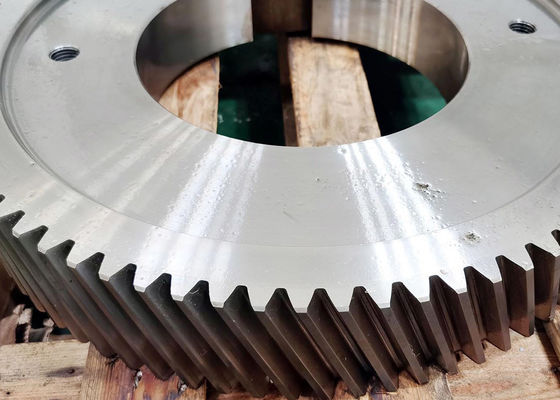 Karbürizasyon Isı Tedavisi 7 Modül ve 68 Dişli Endüstriyel Delek Kutusu için Tek Helikal Delek