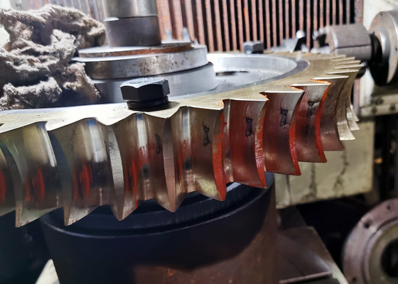 Sonsuz Şanzıman için Alüminyum Bronz ZCuAl10Fe3 Sonsuz Dişli Tekerlek 10 Modülü