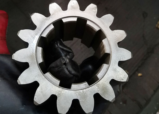 Düz Taraflı Spline ile 16 Modül 15T Dişli Taşlama Metal Düz Dişli