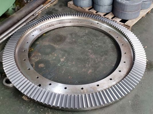 AISI 4140 Çelik 42CrMo Çelik Gleason Profili Tipi Büyük Boyutlu Düz Bevel Gear