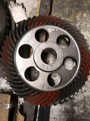 Özel yapılmış 10 Modül Helix Spiral Bevel Gears, Ağır Görevli Uygulamalar için
