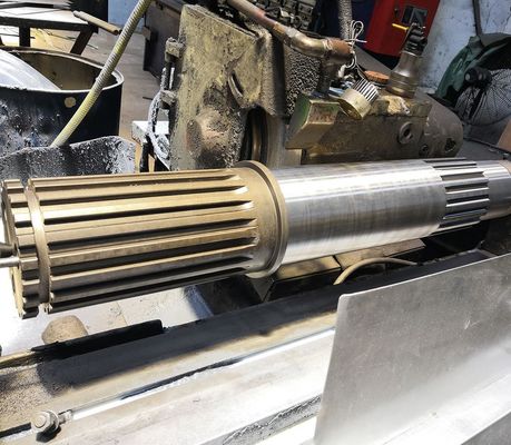 Silindirik Dişli Profilli ve Çeşitli Dişli İmalat Seçeneklerine Sahip Özel Yapım Spline Dişli Mili